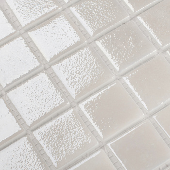 Мозаика на сетке Vidrepur Shell № 563 White 38x38 м2