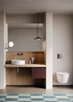 Раковина Ø45 h13 Catalano Zero накладная Tortora satinato 0123450032