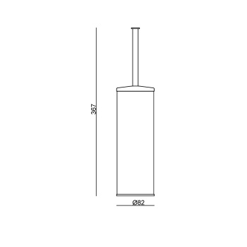 Ёршик для унитаза Carimali IlTondo  хром 99106-CR