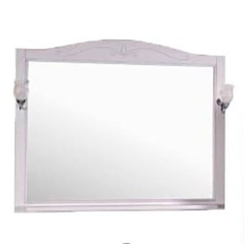 Зеркало ASB-Woodline Салерно 105см с полкой+светильники  9692