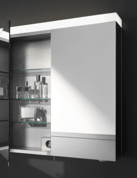 Шкаф зеркальный с подсветкой Keuco Royal Reflex 80 24203171301 серый