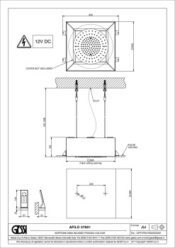 Встраиваемая душевая система Gessi Afilo 57601.279 Matte White