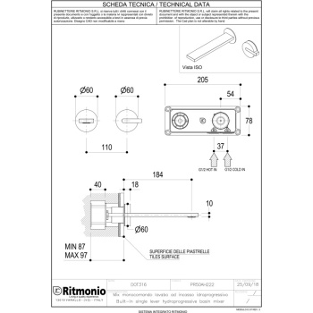 Смеситель для раковины Ritmonio Dot316 PR50AL222INOX нержавеющая сталь