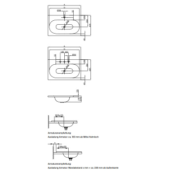 Раковина встраиваемая на столешницу Bette Comodo A216-000