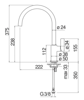 Смеситель для кухни Nobili Flag FL96113CR хром