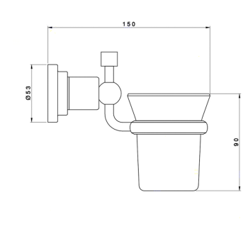 Стакан Nicolazzi Monte Croce  1488CR27