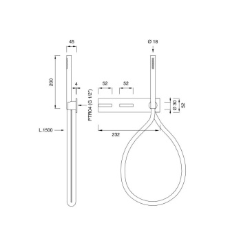 Смеситель для ванны CЕА Design Bar BAR 33 AB S сталь