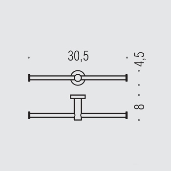 Держатель для туалетной бумаги Colombo Plus двойной, PVD нержавеющая сталь W4990.HPS1