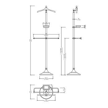 Вешалка для одежды Devon&Devon Single SL11CR хром