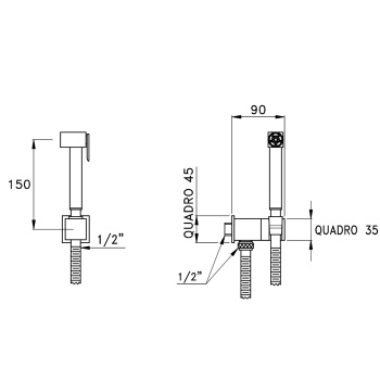 Гигиенический душ Stella Stella 309AQ, хром BQ 03124 CR00