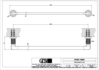 Полотенцедержатель Gessi Inciso 58500.031 Chrome