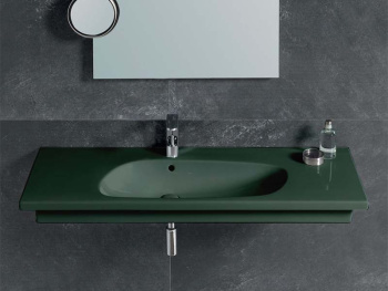 Раковина подвесная/накладная Cielo Enjoy EJLS120 MU 120 см зеленый