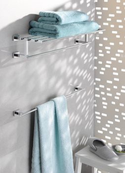 Полка для полотенец GROHE Essentials Cube, 600 мм, хром, 40512001