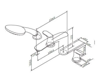 Смеситель для ванны Hansgrohe Talis Classic 14140000