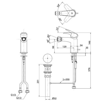 Смеситель для биде Toto Gm TRG09301R