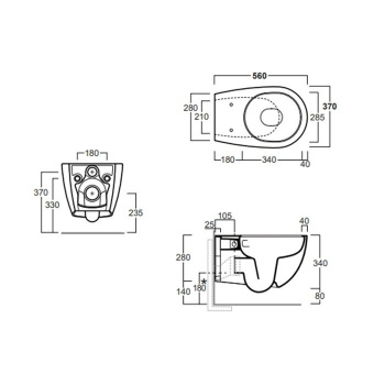 Унитаз подвесной Simas Vignoni VI18VERT moka matt коричневый