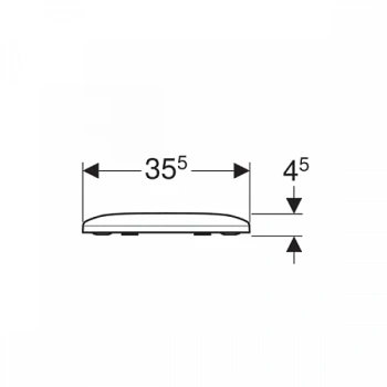 Крышка-сиденье для унитаза Geberit Smyle 500.979.01.1, с микролифтом