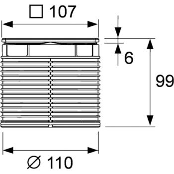 Решетка для душевого трапа Tece Tecedrainpoint S 11 3660002 сталь