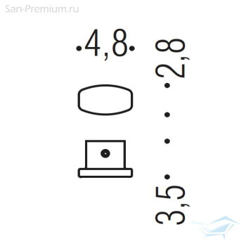 Крючок Colombo Trenta PT17 хром BPT17.CR