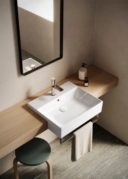 Раковина 55×47 Catalano Zero встраиваемая с 1 отверстием Bianco lucido 0126551001