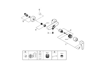 Grohe Смеситель для душа с подключением шланга, цвет: хром