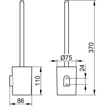 Ершик для унитаза Keuco Smart.2 14764010100