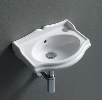 Раковина подвесная Simas Arcade AR 035 bia tap hole DX 37.5 см правая белый