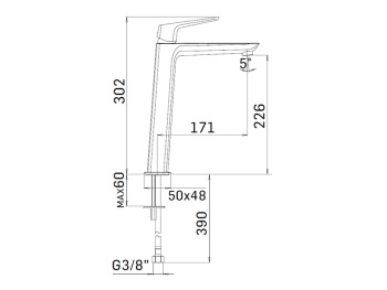 Смеситель для раковины Mamoli Spartaco 492600009001 хром