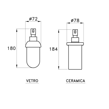 Дозатор для мыла стекло матовое Stella 130 D022 хром CT 10035 CR00