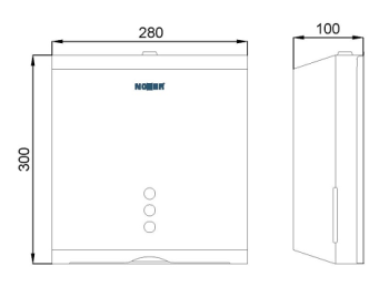 Диспенсер для бумажных полотенец Nofer из стали белой 04006.W