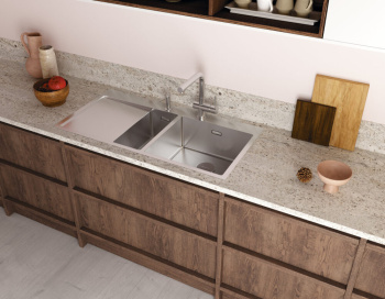 Мойка кухонная Omoikiri Akisame 100-2 R светлое золото 4973090