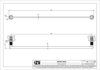 Полотенцедержатель Gessi Inciso 58505.299 Matte Black