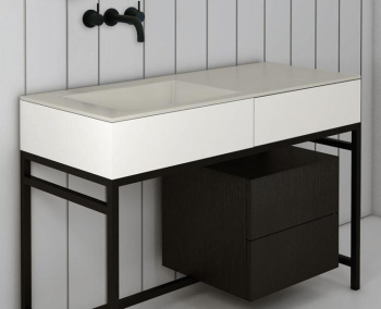 Раковина встраиваемая Cielo Milano MILASF PM 120 см серый