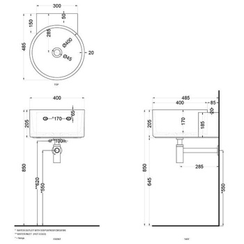 Раковина подвесная Cielo Sella SELSSF CP 40 см розовый