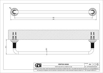 Полотенцедержатель Gessi Venti20 65500.031 Chrome