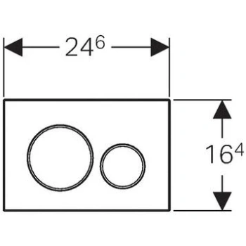 Кнопка смыва Geberit Sigma 20 115.882.JQ.1 (не остаются отпечатки пальцев)