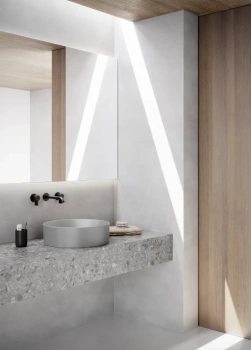 Раковина Ø45 h13 Catalano Zero накладная Tortora satinato 0123450032