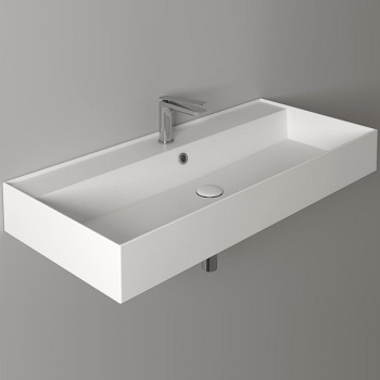 Раковина подвесная/накладная Simas Agile AG 101 bia 101 см белый