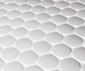 Керамическая мозаика Starmosaic Non-slip Penny Round White Antislip (jnk81011) 315x3096 шт