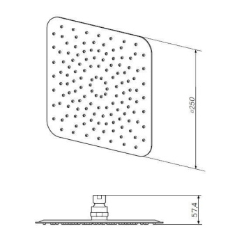 Верхний душ Hansgrohe Raindance Air 27476000