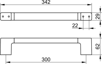 Поручень Keuco Moll 12707290000 красное золото шлифованное