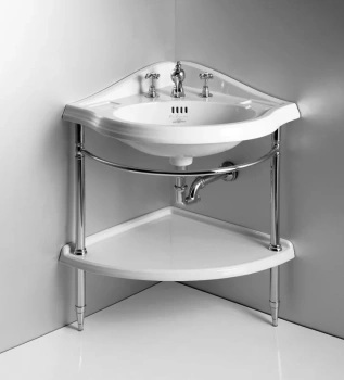 Консоль под раковину Simas Arcade 1011 cr угловая хром