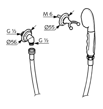 Душевой гарнитур Kludi Adlon 2710505, хром