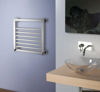 Полотенцесушитель электрический Margaroli Quadri 8104704CRNB 52x52 правый хром