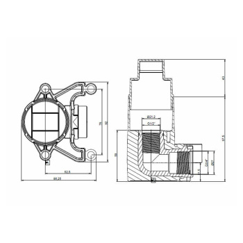 Встройка для внеш части Almar E192000/1, E134008