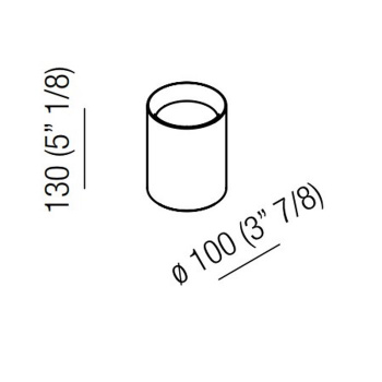Стакан настольный Agape Constellation 13х10, мрамор Carrara, белый ACOM0302MC