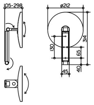 Косметическое зеркало Keuco ilook move 21 17612010000