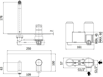 Смеситель для раковины Paffoni Joker JK105CR хром