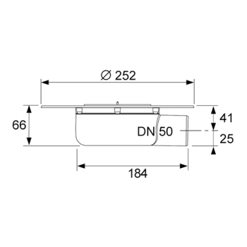 Сифон горизонтальный TECE Tecedrainpoint S 3601401