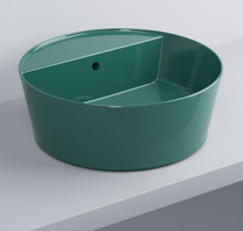 Раковина накладная Cielo Era Handy HALAT45SF SM 45 см зеленый